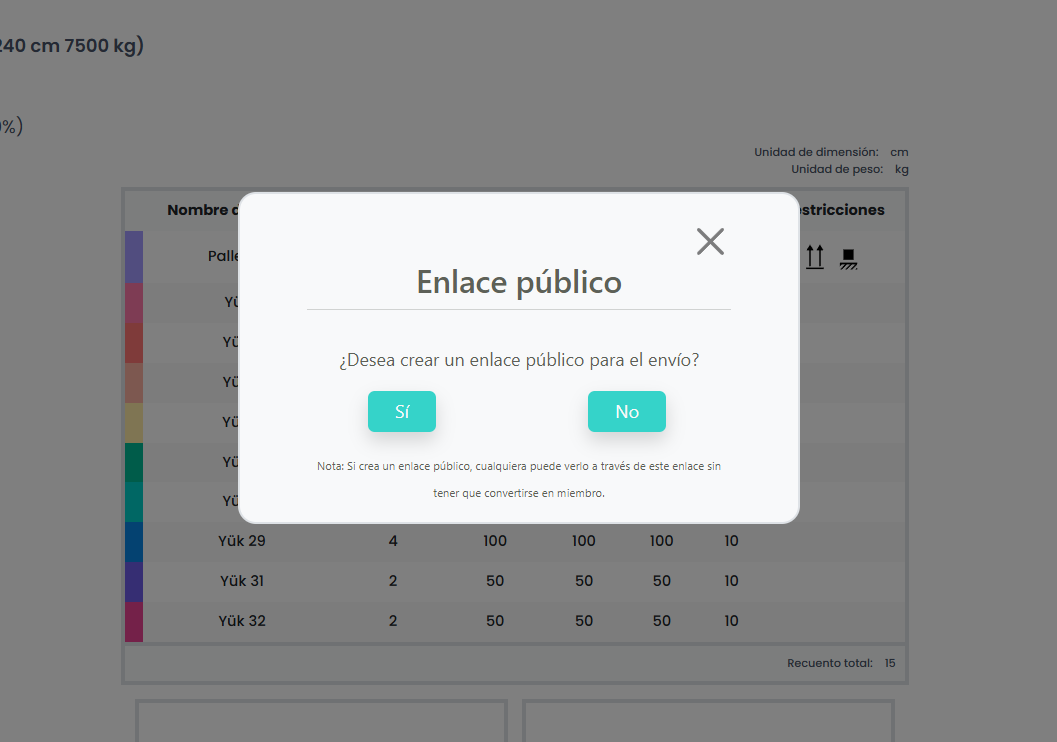 Click share dialog