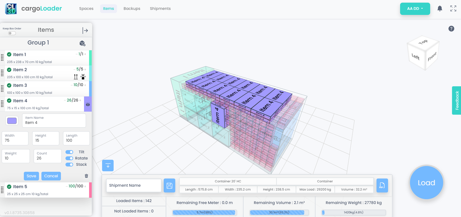 CargoLoader 3D